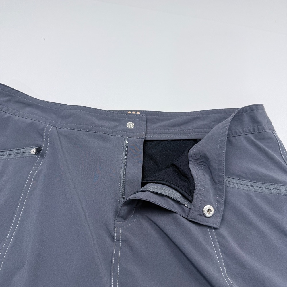 Title Nine Skort Skirt Size 8 Gray Zip‎ Pockets Mesh Shorts Tennis Golf Outdoors - Picture 5 of 7